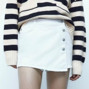 Zara buttoned wrap skort